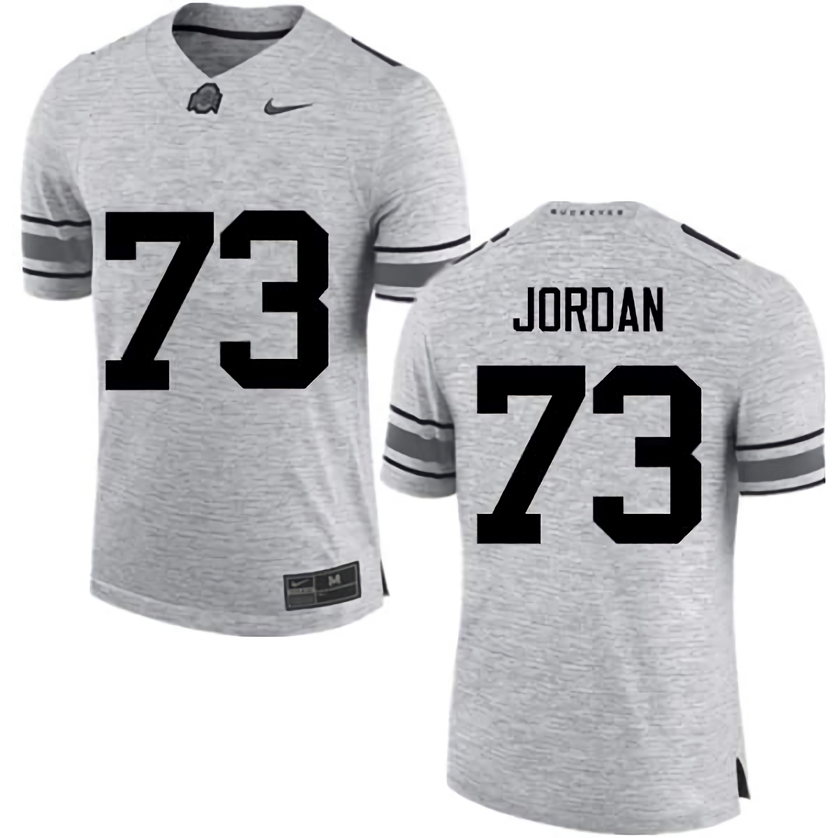 Michael Jordan Ohio State Buckeyes Men's NCAA #73 Nike Gray College Stitched Football Jersey HHI5656SK